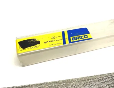 USED HOFFMAN ERICO NVENT ERIFLEX BRAIDED GROUNDING STRAP STAINLESS STEEL