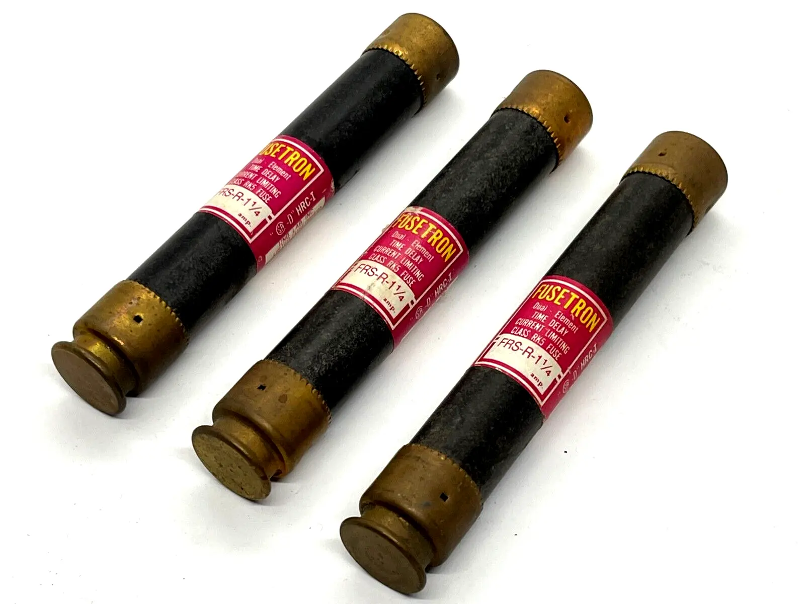FRS-R-1-1/4 | Bussmann  Dual-Element Time Delay Fuse  1-1/4A 600V LOT OF 3 - New Other