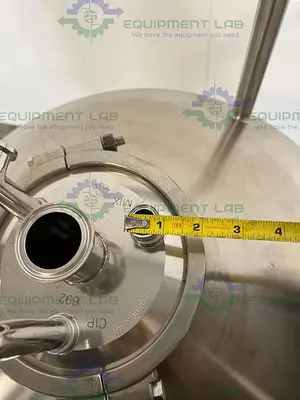 USED PRECISION 200 LITER STAINLESS STEEL PROCESS / PRESSURE VESSEL 100 PSI