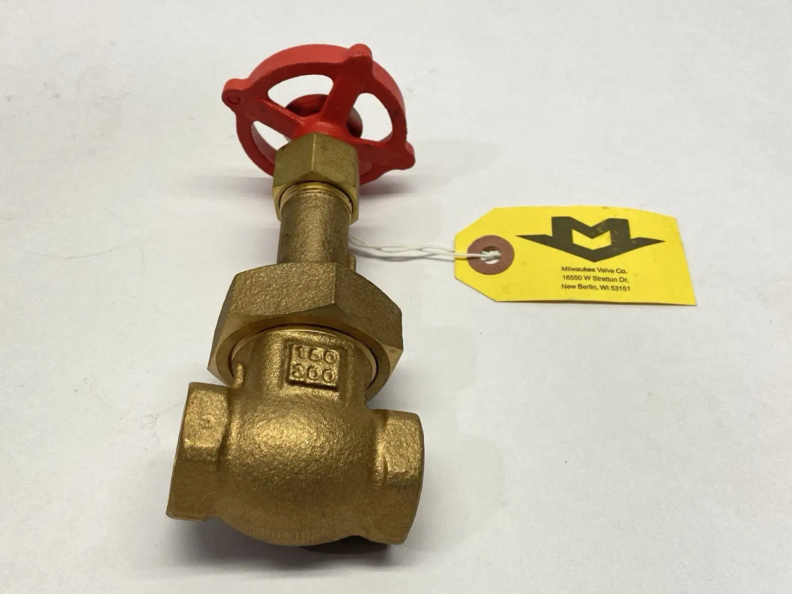 USED MILWAUKEE VALVE BRONZE GATE VALVE 150SWP 300WOG 1/2"