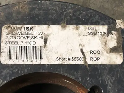 7.1", 25V71SK, 5V, 2 Groove, Series SK Belt Sheave