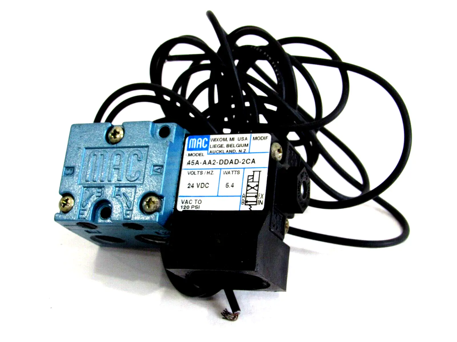 NEW MAC VALVES 45A-AA2-DDAD-2CA VALVE 24VDC 45AAA2DDAD2CA