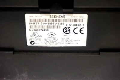 USED SIEMENS 6ES7-214-1BD21-0XB0 CPU MODULE 6ES72141BD210XB0