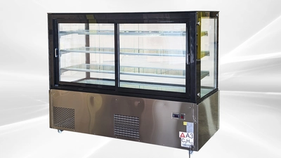 171-0278 3 Shelf Full Service Self Contained Bakery Cake Case Cooler