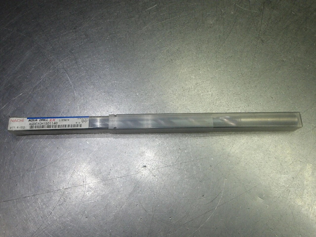 Nachi Aqua Drill EX 11.4mm Coolant Thru Carbide Drill AQDEX0h15d1140 (LOC1048B)
