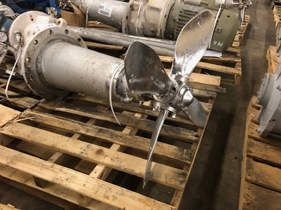25 HP Sulzer SLF Stainless Steel Side Mount Agitator