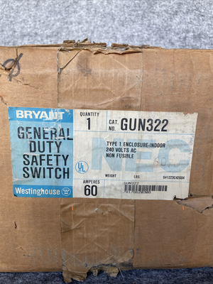 New | in-Stock Bryant GUN322 Disconnects California US | Davliegogo LLC #1705354