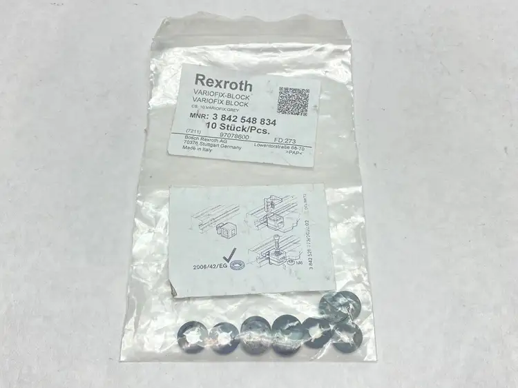 New | in-Stock BOSCH REXROTH VARIOFIX BLOCK BLACK PKG OF 10 Misc Industrial Equipment | Maverick Industrial Sales #1099136