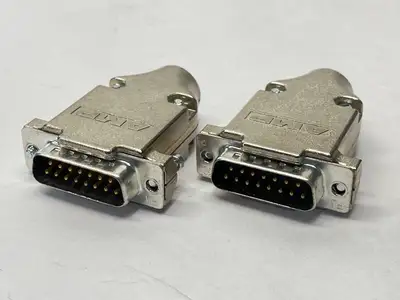 New | in-Stock TE CONNECTIVITY AMP D-SUB CONNECTOR 15-POSITION LOT OF 2 Connector Accessories Michigan US | Maverick Industrial Sales #1091112
