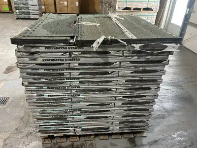 TAMKO Pallet of 69+ Bundles of- Perforated Starter 105 lin. ft. Eave and Rake Roofing Starter Strip Shingles Retail Value of $3,309.93