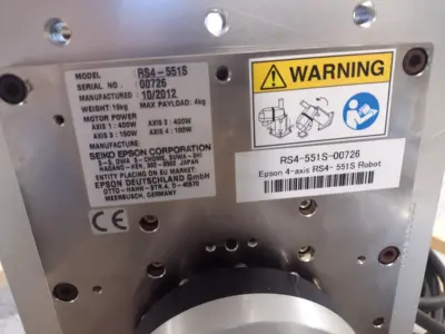 Used Epson 4-Axis RS4-551S Scara Spider Ceiling Mount Robot Robots Michigan US | Maverick Industrial Sales #1467922