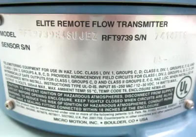 USED Micro Motion RFT9739 E4SUJEZ