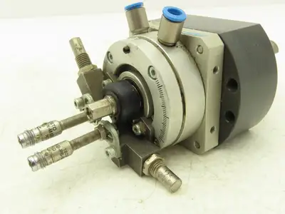 Festo DSM-12-270 P-FW-CC Double Acting Semi-Rotary Vane Actuator W/ Metal Stops
