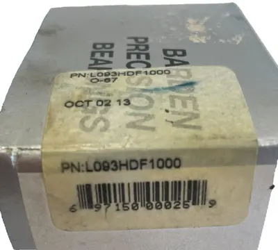 NEW SET OF BARDEN L093HDF1000 PRECISION BEARINGS