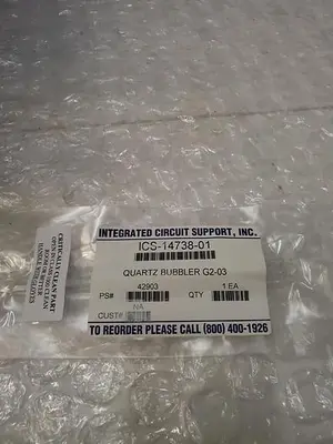 USED QUARTZ BUBBLER ICS 14728