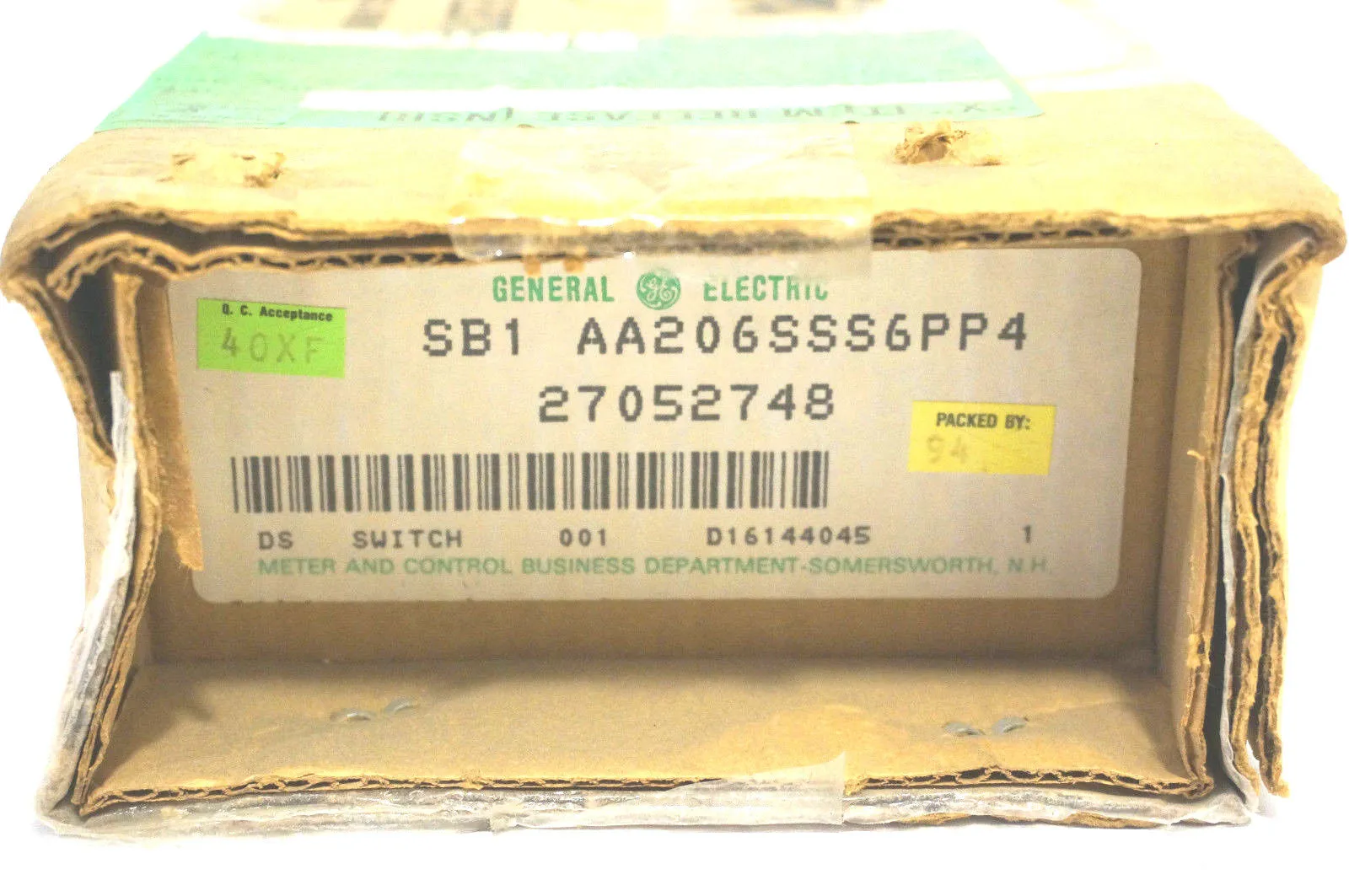NEW GENERAL ELECTRIC SB1 AA206SSS6PP4 SWITCH SB1AA206SSS6PP4