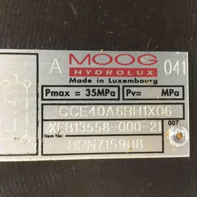 USED MOOG CCE40A6RH1X06