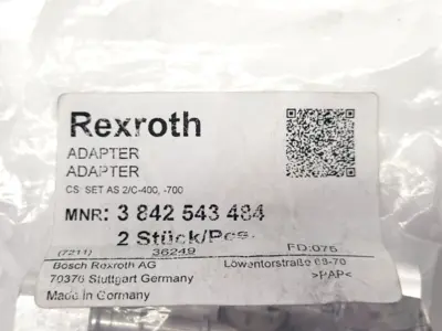 NEW BOSCH REXROTH ADAPTER, SET ADAPTER SET AS 2/C-400, -700
