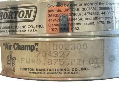 NEW HORTON 802300 FRICTION CLUTCH FW*0.875 PILOT MOUNT 704327