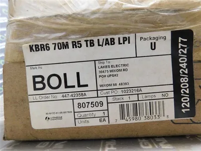 Lithonia Lighting KBR6 70M R5 TB L/AB LPI 6" Round Bollard 70W HP Sodium New
