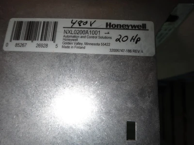 Honeywell 20 HP VFD, Type NXL0200A1001