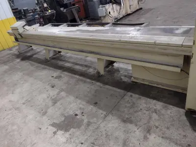 6" HIGH X 14" WIDE DIMTER  OPTICUT MODEL #S75 CROSS-CUT AUTOMATIC WOOD SAW, NEW 2003: STOCK #22923