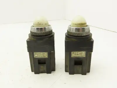 Fuji Electric RCA470-ZM.T White Pilot Indicator Light Lot of 2