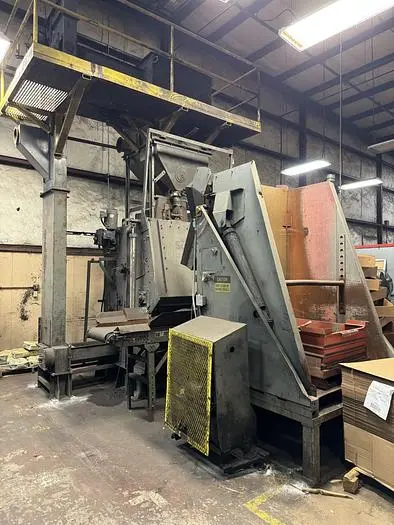 Used 2004 DELONG SUPER 14 RUBBER BELT SHOT BLAST MACHINE Tumble Shot Blaster (Tumblast) | World Equipment and Machine Sales #394324