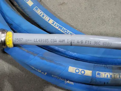 8 meters Cable FT1 90C 600V w/ Matchmate Blue Hose and Connectors