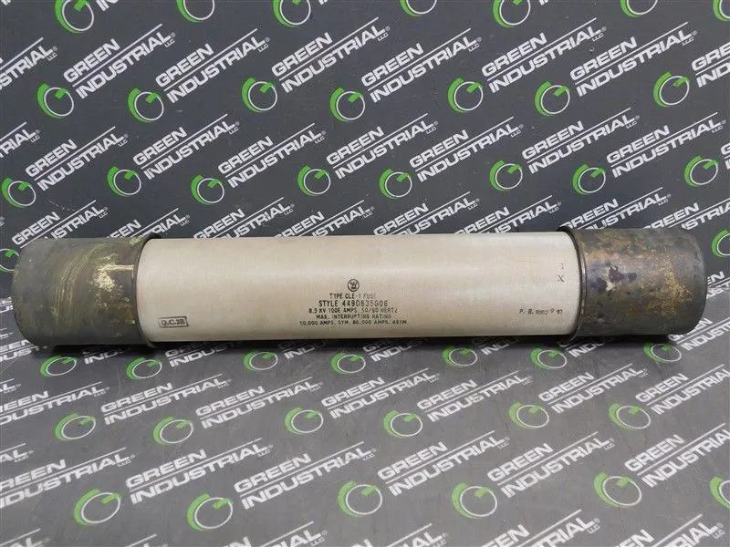 Westinghouse 449D635G06 Fuse Type CLE-1 8.3kV 100E A 50kA Sym. 80kA Asym. Used