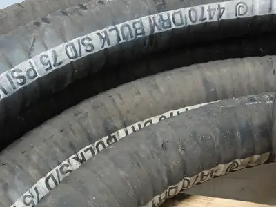 Jason 4470 Dry Bulk Material Suction Hose 3" ID x 73' Gum Rubber 75 PSI
