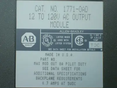 USED ALLENBRADLEY 1771OAD