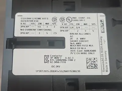 Siemens 3RT2015-2BB41 SIRIUS Contactor Loc4D2