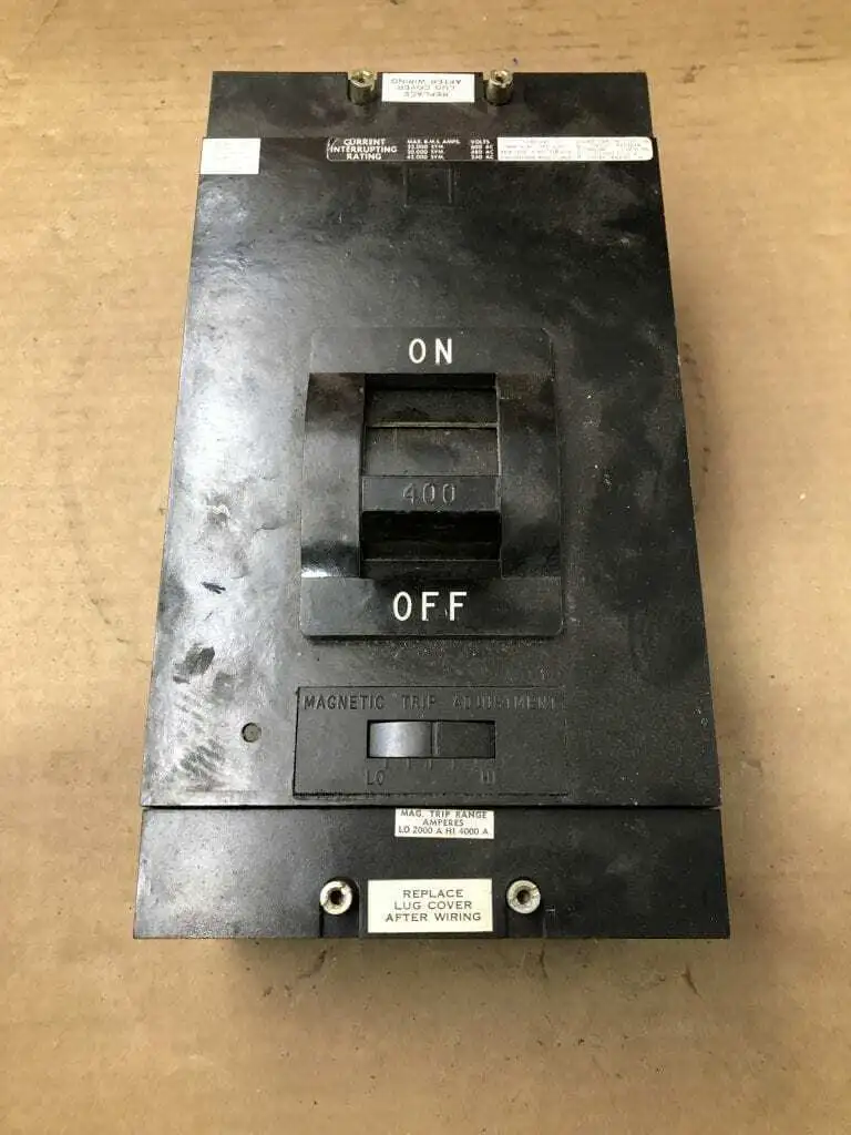 Square D 400A 3 Pole Molded Case Circuit Breaker 600VAC 250VDC