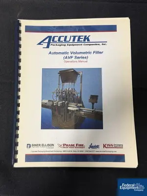 Used Accutek Accutek Inline Piston Filler, Model AVF4-16 Liquid Fillers Ohio US | Federal Equipment Company #1337957