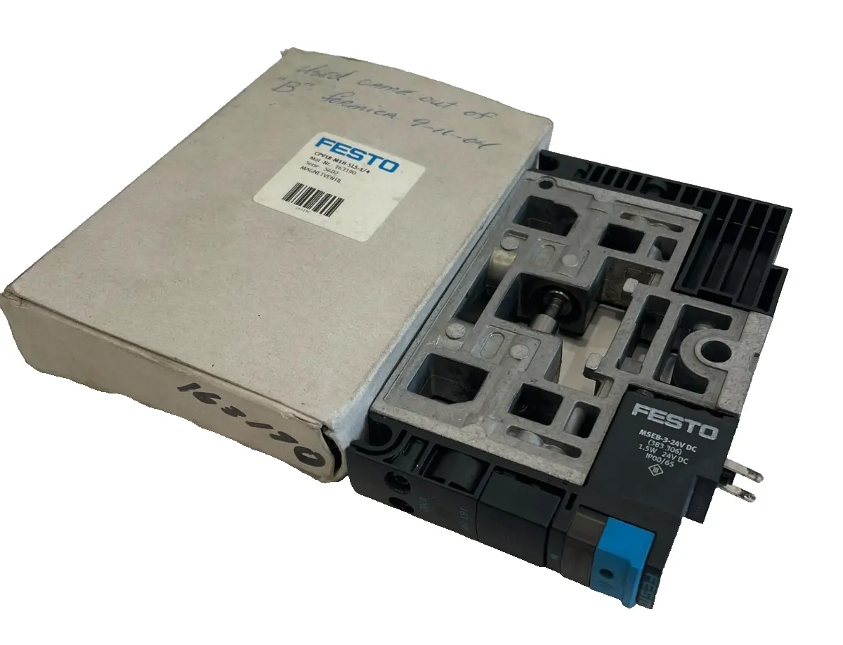 USED FESTO CPV18-M1H-5LS-1/4 SOLENOID VALVE 163190 CPV18M1H5LS14