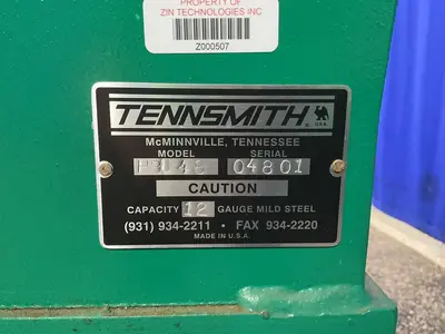 Used TENNSMITH HBU48 Box & Pan Brakes including Finger Ohio US | HGR 24 #1300794