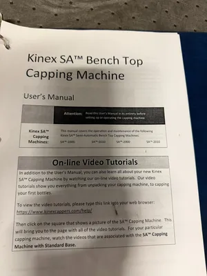 Kinex Bench-Top Capping Machine | Levy Recovery Group (3)