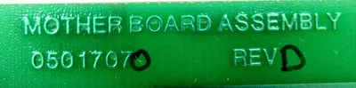 NEW 05017070 MOTHER BOARD ASSEMBLY REV D