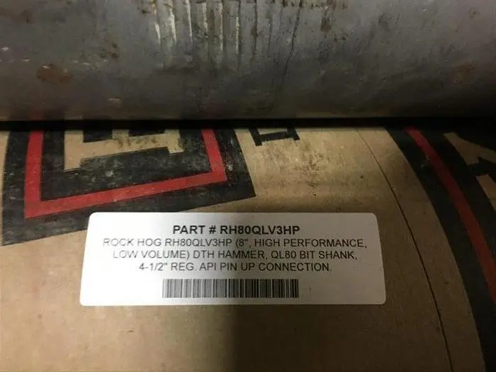 New | in-Stock ROCK HOG 8" QL80 HAMMER BIT - RH80QLV3HP Construction Equipment Parts Pennsylvania US | East West Machinery & Drilling #1416178