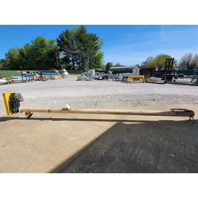Used 6" Dia. X 18'-6"L Mild Steel Tubular Industrial Screw Auger Conveyor