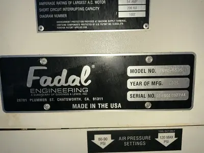 Used 2001 FADAL VMC6535 Vertical Machining Centers Ohio US | HGR 24 #1506979