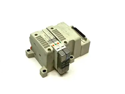 VV5QC11-02N3FD0-S | SMC  Manifold Base w/ Solenoids - Used