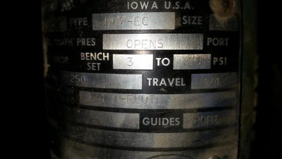 Fisher 1" 250 Class, Iron Threaded Control Valve