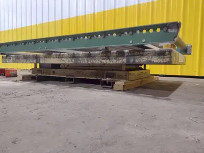 4,000 LBS X 72" X 36" GLOBE INTERNATIONAL HYDRAULIC SCISSOR LIFT TABLE, 110 VOLT: STOCK #20941