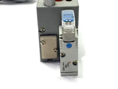 Used SMC Pneumatic Multi-Stage Vacuum 24V w/ ANB1-04 Silencer Vacuum Pumps Michigan US | Maverick Industrial Sales #1393504