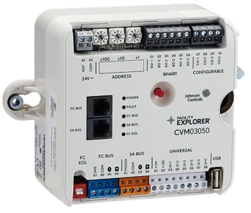 Johnson Controls F4-CVM03050-0 VAV Box Controller w/ Actuator and DPT Sensor [Refurbished]