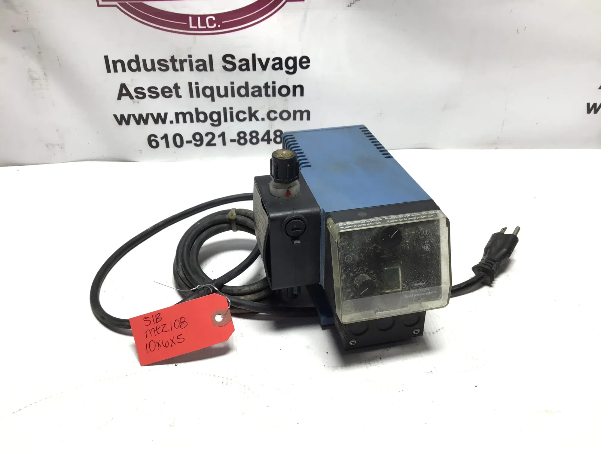 Henkel HST 2 Chemical Pump PN 6000 9141 115V 60Hz 0.12A