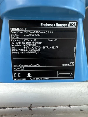 NEW Endress+Hauser 83F15-A999CAAACAAA