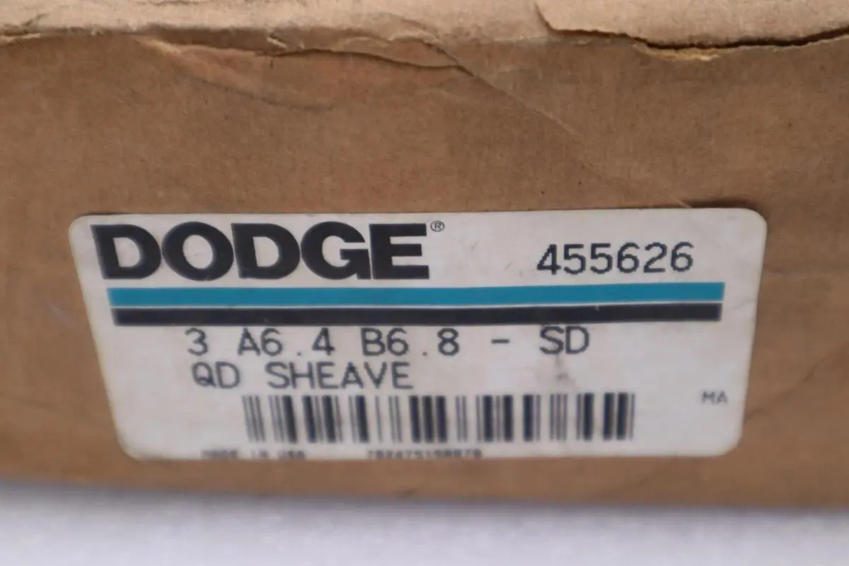 NEW DODGE 455626 SHEAVE 3 A 6.4 B6.8 NEW OLD STOCK STOCK 2961-C